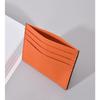 Ultra-Thin Genuine Leather Business Card Holder Compact Wallet Simple Design Top Layer Cowhide Single-Piece Card Sleeve High-End