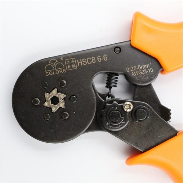 HSC86-6 AWG23-10 Crimping pliers pliers electrical pipe junction box mini pliers HSC8 6-6 0.25-6mm2  forceps  wire stripper