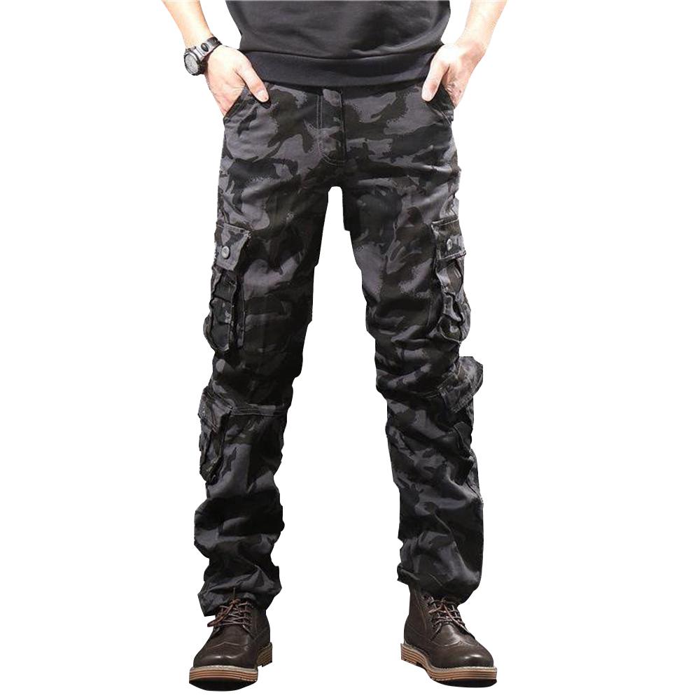 Pantaloni casual da esterno nuovi alla moda da uomo Pantaloni da tuta multitasche Pantaloni da uomo di grandi dimensioni