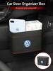 CUP1 Car Push-Button Style Square Leather Multi Functional Organizer Box Trash Can For Volkswagen VW Scirocco Jetta Beetle GTI Passat