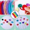 100Pcs Multiple Color Pipe Cleaners Craft Kit Flexible Bendable Wire Chenille Stems Children DIY Craft Decoration Making Kit Kids Girl Art Project