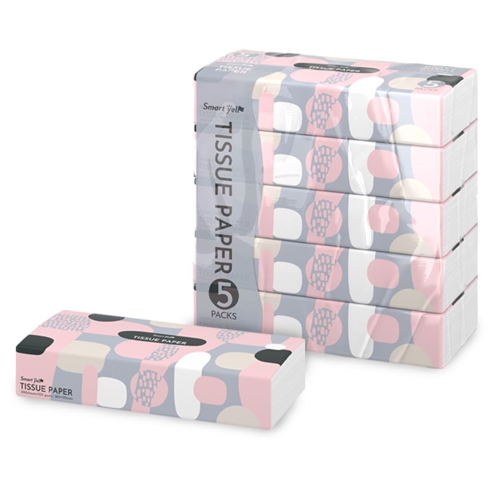 

IRIS PLAZA Smart Ale Салфетки 300 листов x 5 упаковок Бумага, (150 пар) белый