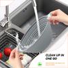 2pcs 10 Inch Oval Collapsible Silicone Banneton Bread Proofing Basket Reusable Sourdough Dough Fermentation Bowl For Home Baking