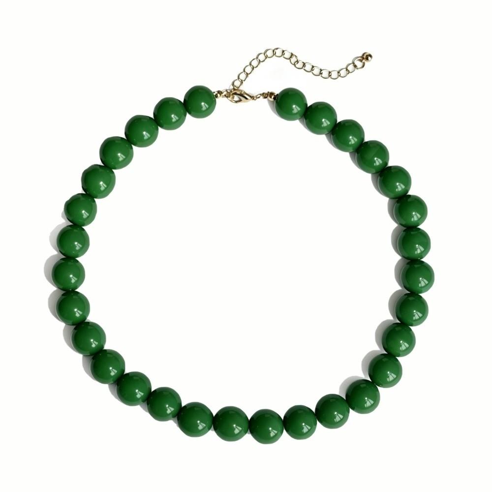 Colorful Design Acrylic Necklace Simple Handmade Beads Necklace Beaded Choker Necklace For Women