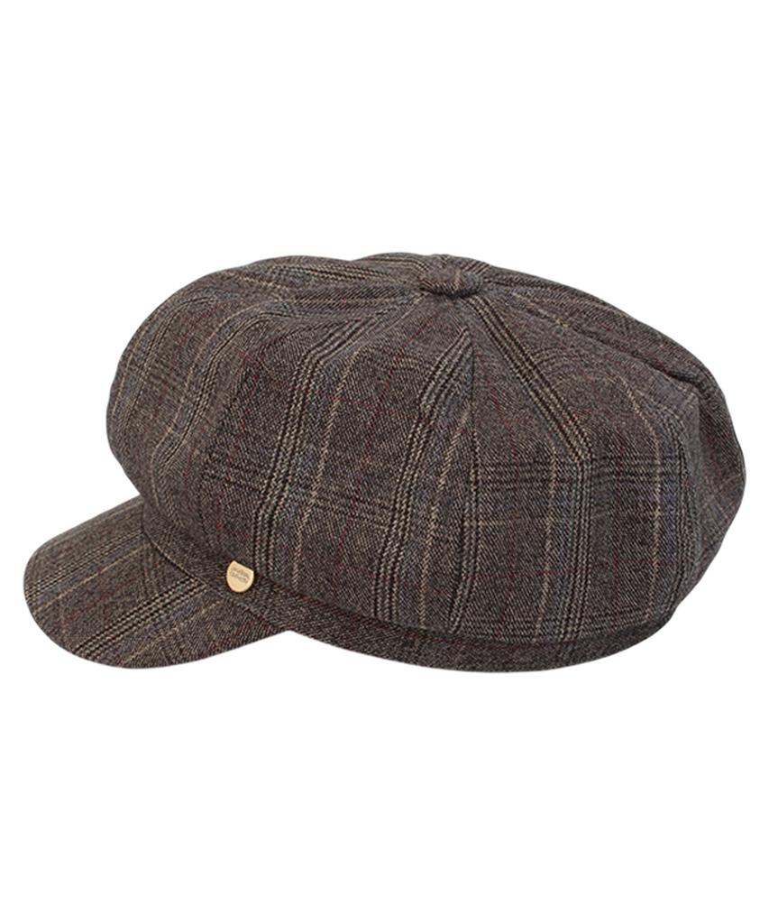 Yunibeosyeolkemiseuteuli Glencheck Logo Gray Newsboy Cap
