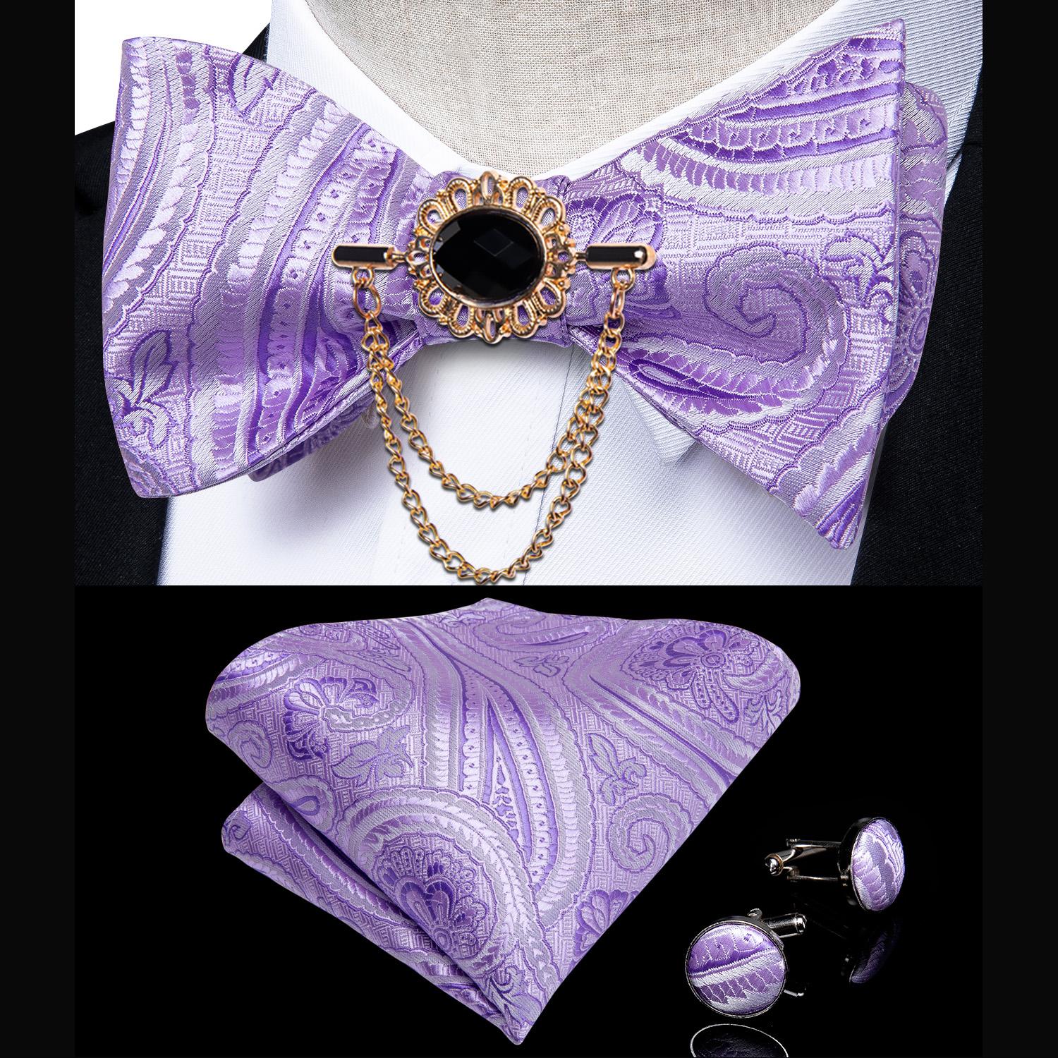 

Мужской шелковый галстук-бабочка в черную клетку, брошь-цепочка, галстук-бабочка, носовой платок, запонка, галстук-бабочка, DiBanGu LH-0090