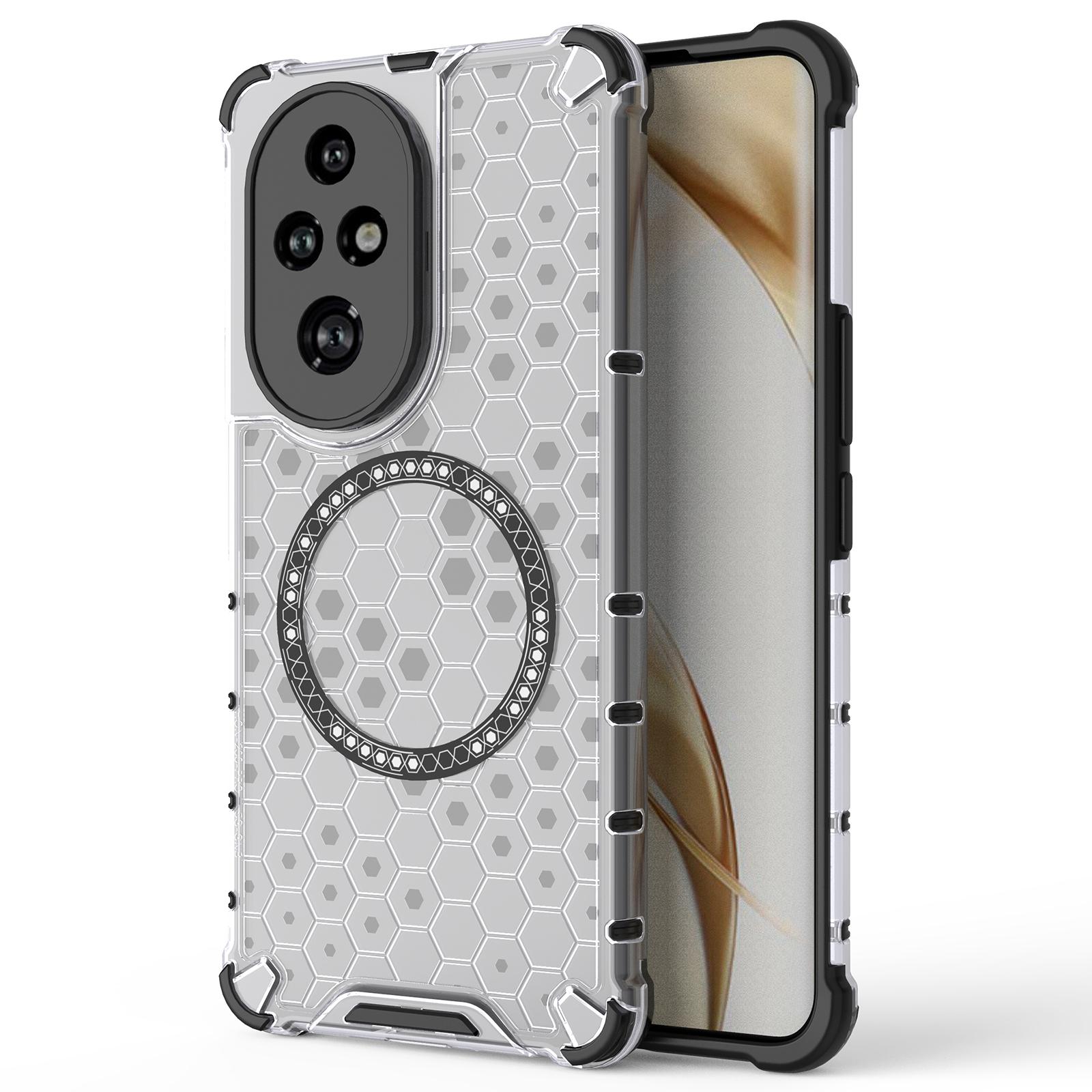 

Для Honor 200 Pro 5G Чехол Сотовый из ТПУ+ПК Совместим с MagSafe Transparent