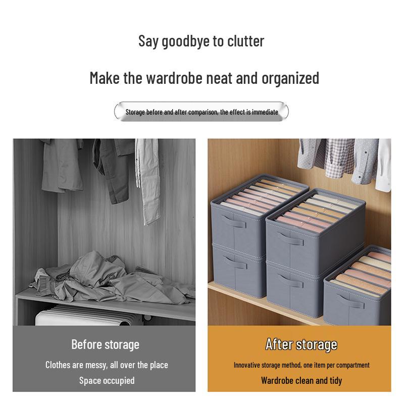 Layered & Partitioned Multifunctional Pants Storage Organizer