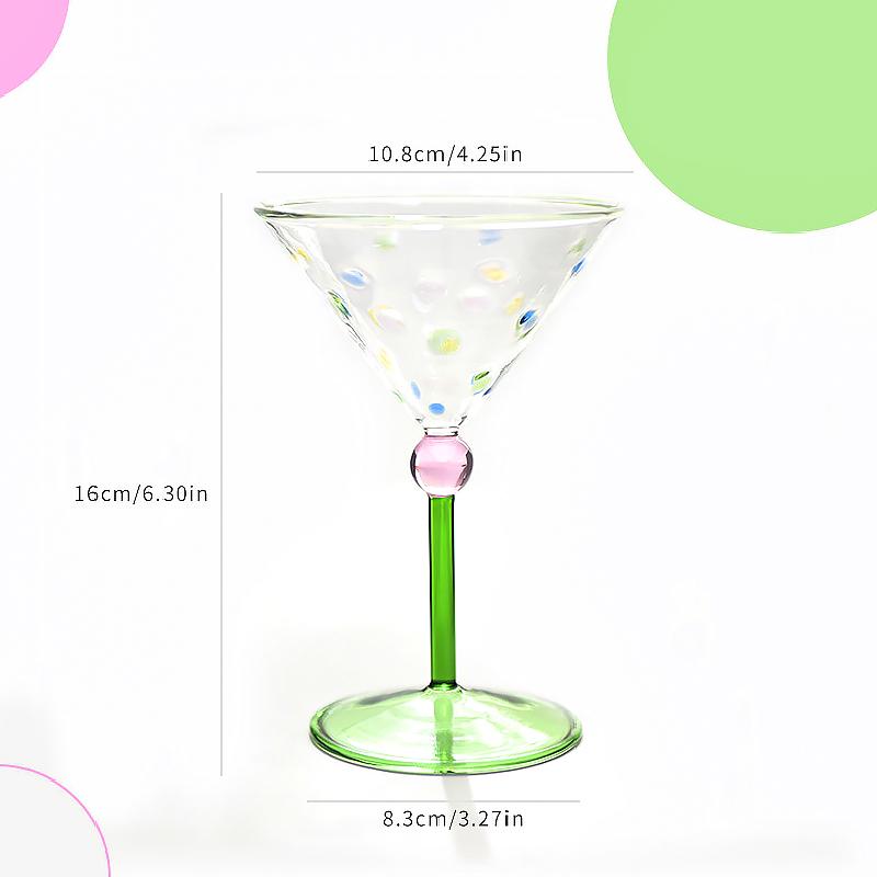 1 ks Barevný blokování Hravý Skleněný Pohár na Vysokém Podpatku Šálek na Kávu Stolní Nádobí Čajový Dýchánek Pohár Dárek Sklenice na Víno Elegantní 150ml