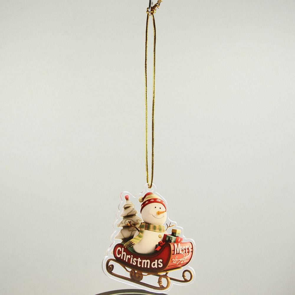 6Pcs Creative Christmas Decoration Pendant Santa Christmas Tree Hanging Ornament Garden