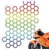 Car Honeycomb Pattern Bumper Decals Body Stickers Motorcycle Decal Car Sticker Decorative For Most Car Models Car Accessories