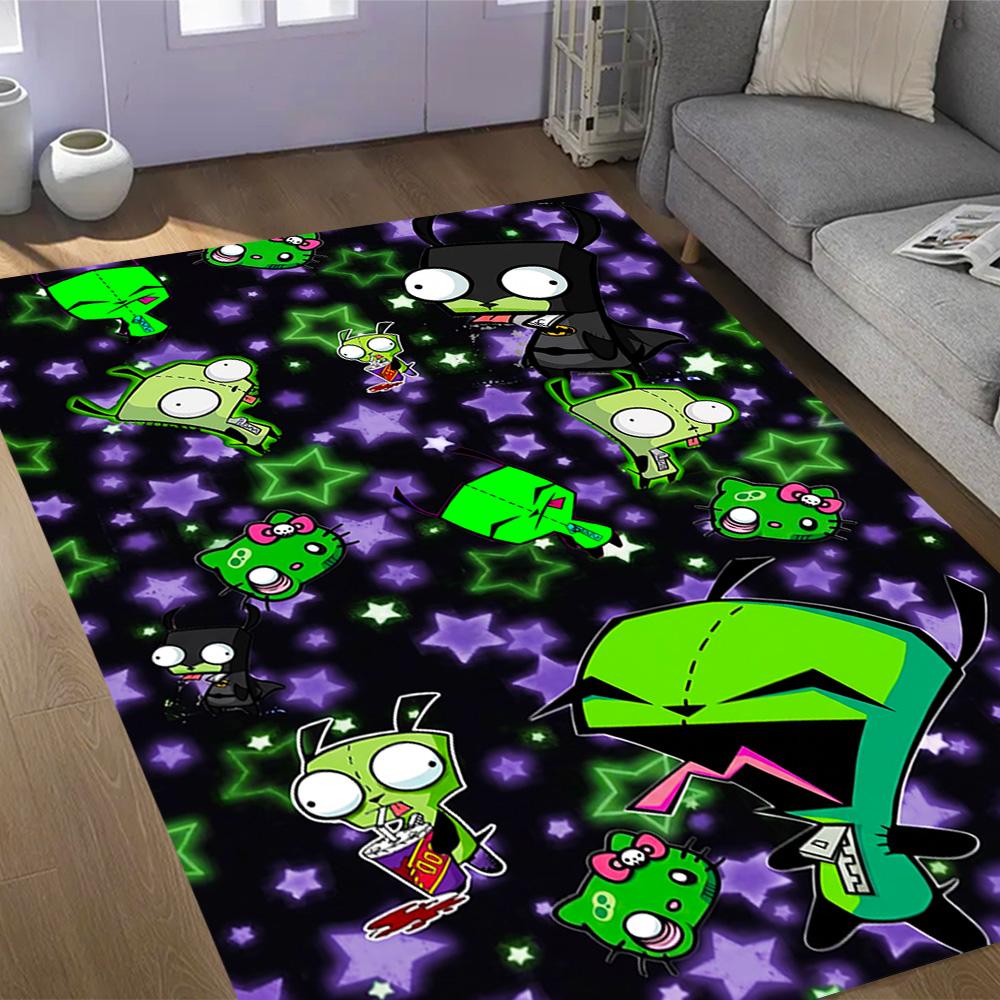 Zombie Invasion Carpet Suitable for Playrooms Balcony Game Room Dormitory Anti-slip Rug Office home decor Best for Christmas