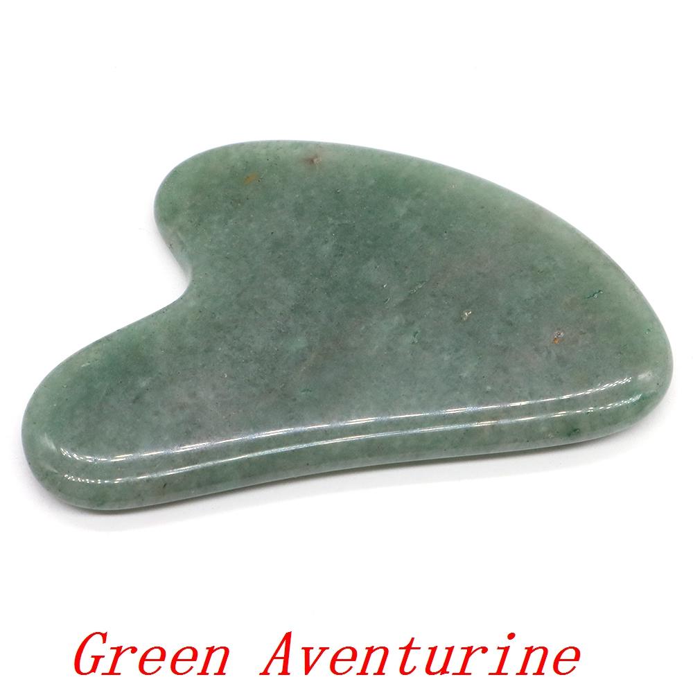 Natural Stone Crystal Gouache Scraper Rose Quartz Gua Sha Tool Neck Massager For Face Lifting Wrinkle Remover Beauty Health Gift