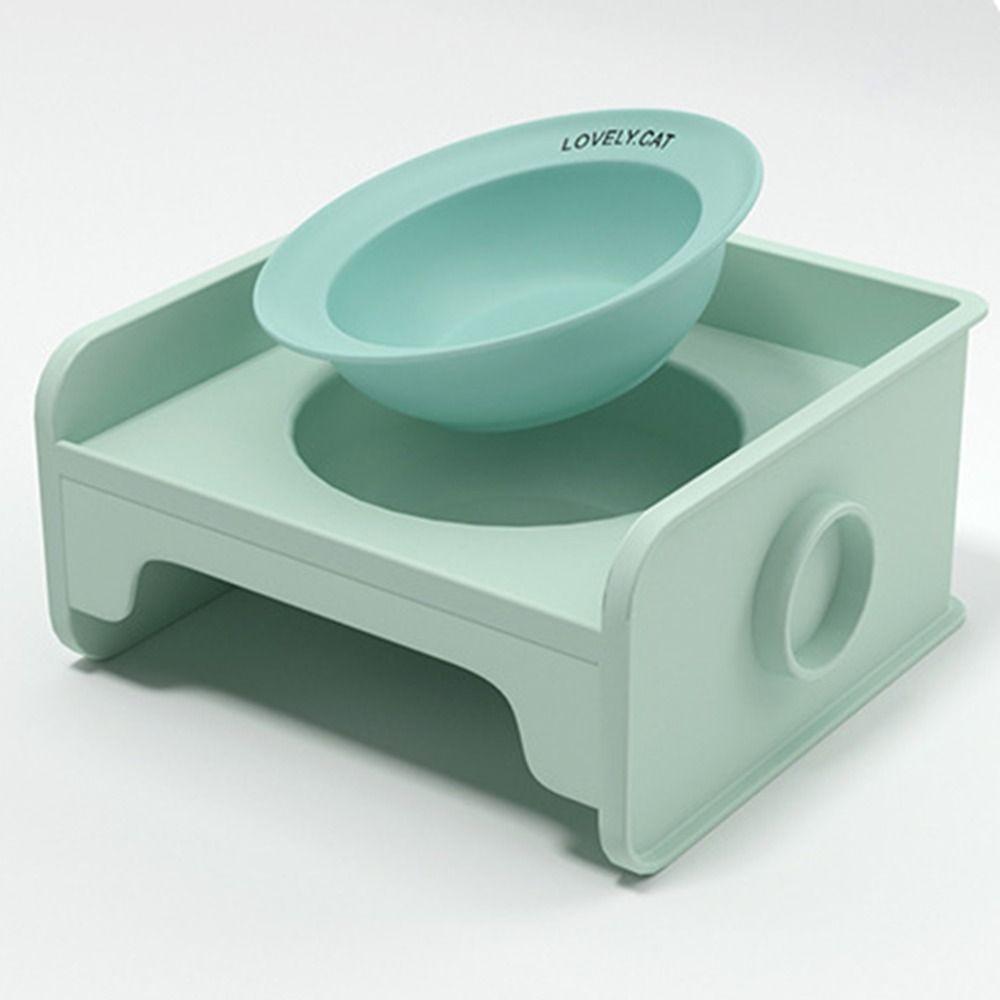 Ceramic Basin Spill-proof Pet Bowl Set ABS Holder Pet Dog Bowl Holder Dog Food Bowl Stand Water