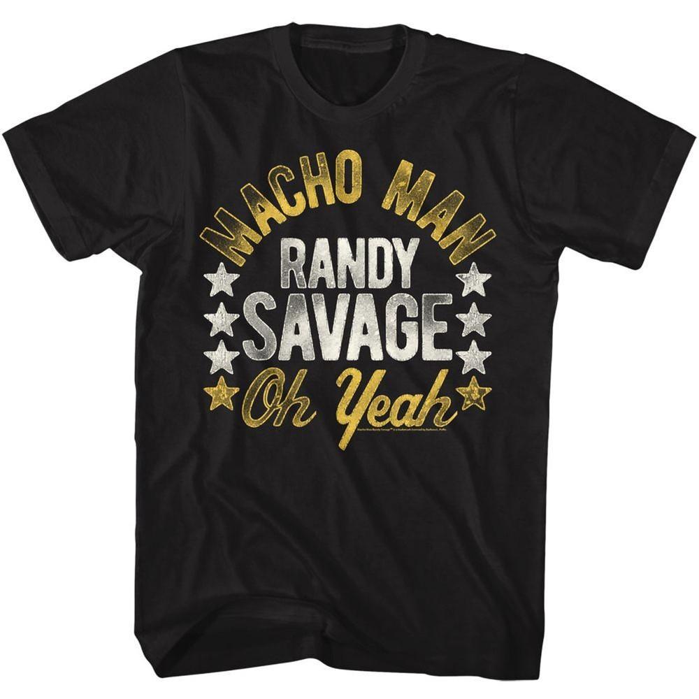 Macho Man Rootsofmacho Black Wrestling Shirt M