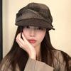 Autumn and Winter New Retro Octagonal Hat Newsgirl Hat Showing Face Small Versatile Woolen Hat Fashion Beret