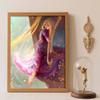 Diamond Painting Kit Unframed, Rapunzel Long Hair, Classic Style Home Decor Craft, Perfect Gift Idea