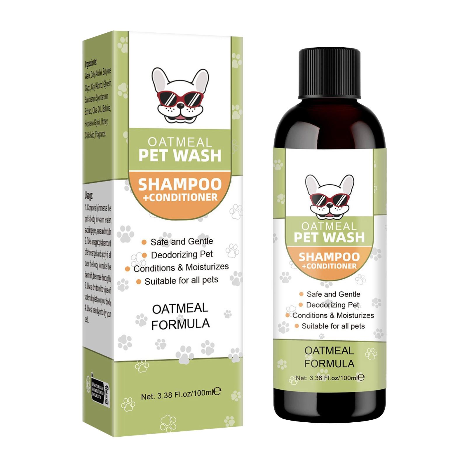 

Гель для душа для домашних животных, шампунь для домашних животных, увлажняющий и питательный шампунь для волос, мягкие ингредиенты, гладкая шерсть домашних животных, 100 мл One Size зелёный