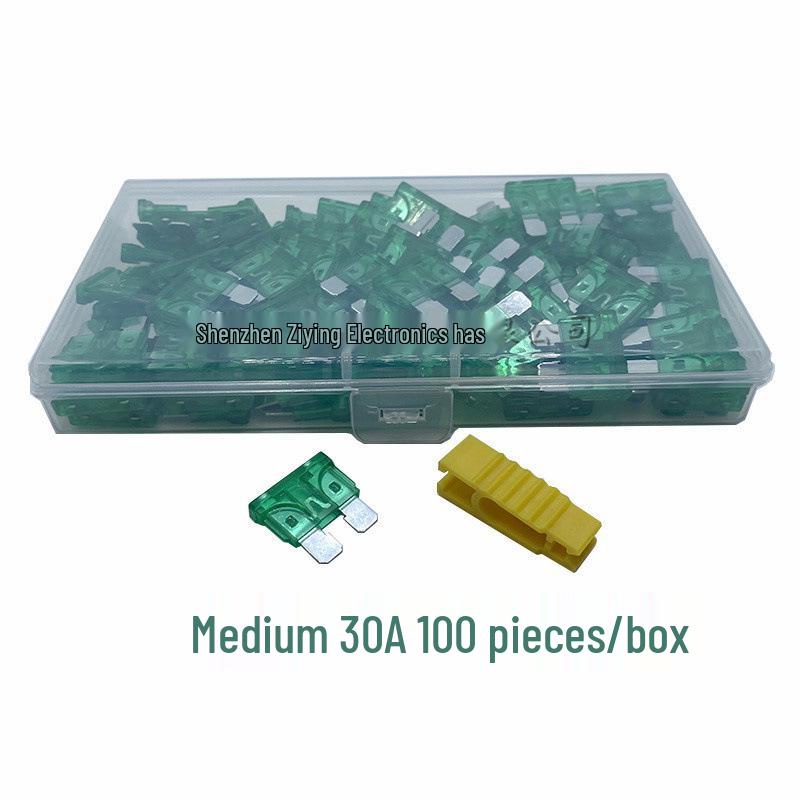 Car Fuse Box Set: Blade Fuses In Small, Medium, & Large (1A, 3A, 10A, 15A)