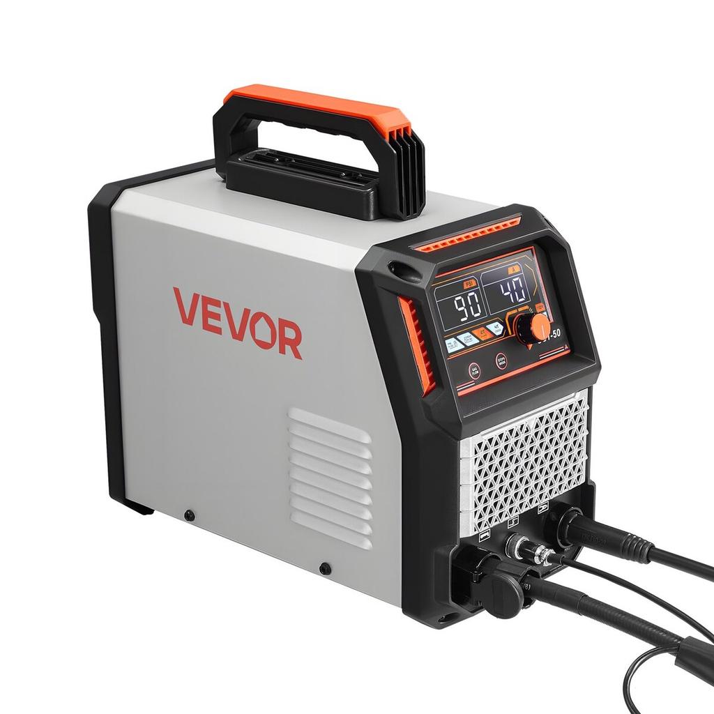 Plasma Cutter, 50A Plasma Cutting Machine, 220V Digital Display IGBT Inverter Cutter Machine with 2T/4T Function & Adjustable PA/PT Time for Home