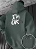 The  hoodie for Spring and Autumn 2025 features a casual fashionable and comfortable 3D letter pattern print