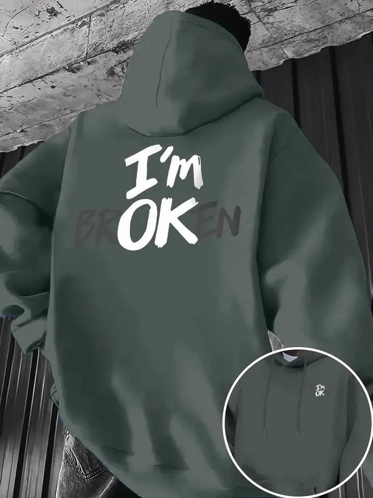 The hoodie for Spring and Autumn 2025 features a casual fashionable and comfortable 3D letter pattern print