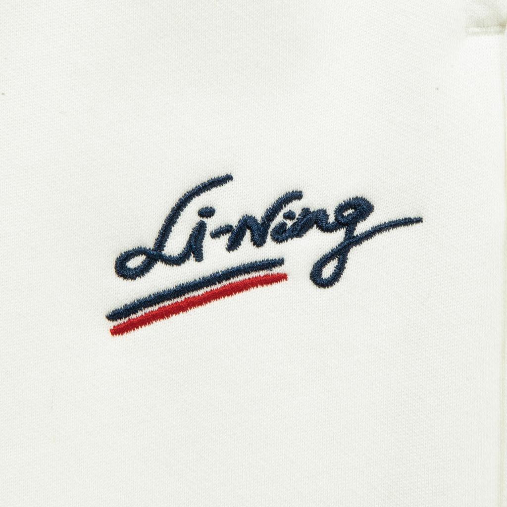 Li Ning Sports Lifestyle Series Loose Fit Letter Embroidery Logo Knitted Sports Pants Women Bottoms AKLV844-1