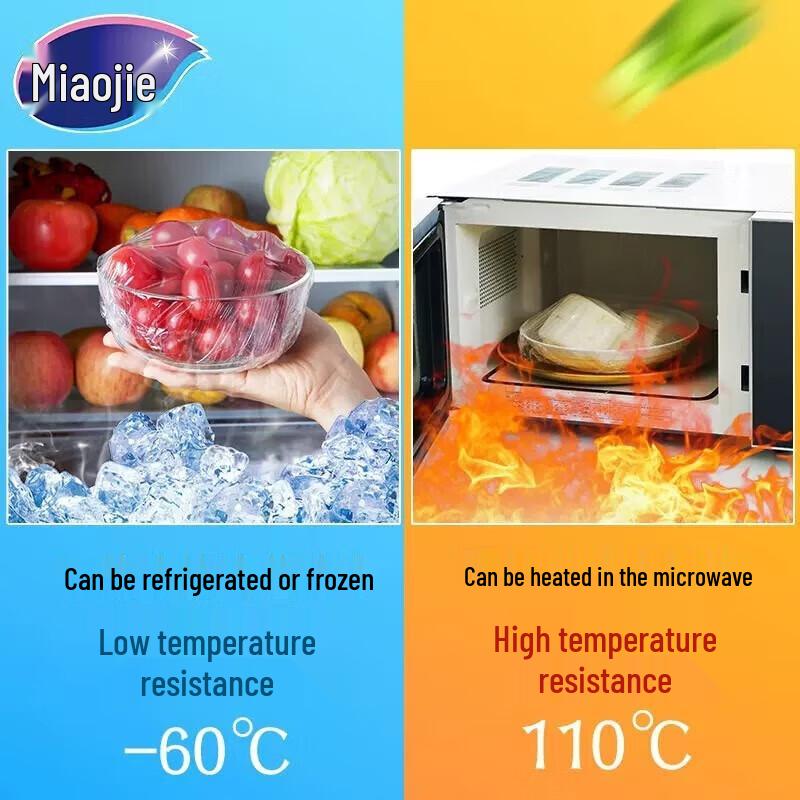 Miaojie No-Knife Tear PE Cling Film Multi-Size Pack