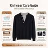 Men's Faux Two-Piece Round Neck Knit Sweater