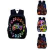 Albtraum-Kreaturen Niedlicher und verspielter Doppel-Schulterrucksack für Schüler im Alter von 3 bis 4 Jahren