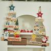 Old Man Snowman Wooden Ladder & Letter Sign Christmas Tree Ornaments for Door & Window Decorations