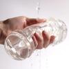 Masturbation Cup BIGBANG Fully Transparent Airplane Cup Red Pill Sucking Male Masturbation Training Masturbator Adult Products
