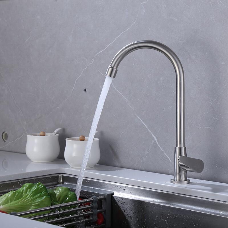 

TLXT Wall-Mounted Stainless Steel Kitchen Faucet