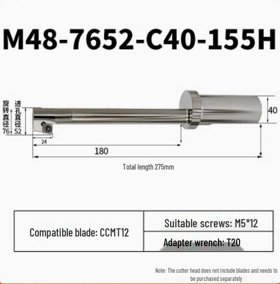 Eccentric Chamfering & Back Boring Countersink CNC Milling Cutter