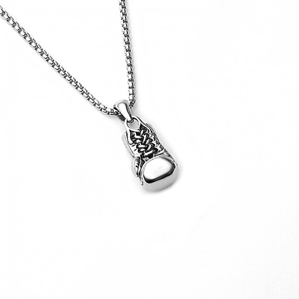 Vintage Viking Iron Triangle Shield Titanium Steel Pendant Necklace for Men