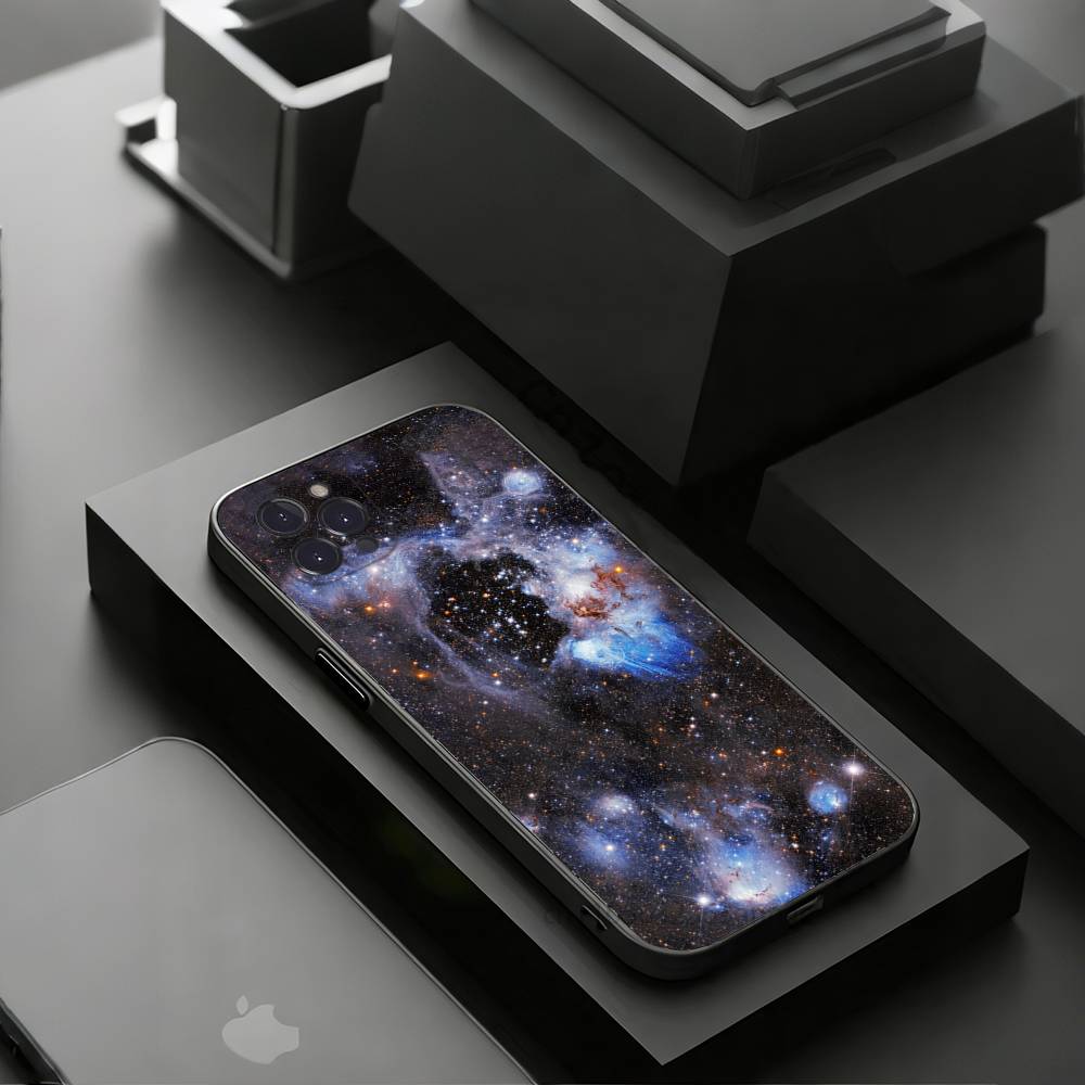 Erdsterne Weltraum Handyhülle Für iPhone 17 16 15 14 13 12 11 Pro Xs Max Mini Plus Rutschfest Stoßfest Hart
