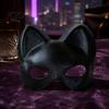Stylish Costume Masque for Events Cat Masquerade Masque, Sparkly Sequins/Velvet/Black Half Face Comfortable Plastic Adults Women Men Halloween