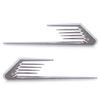 Chrome Silver Car Fenders Body Side False Vent Air Flow Intake Cover Sticker