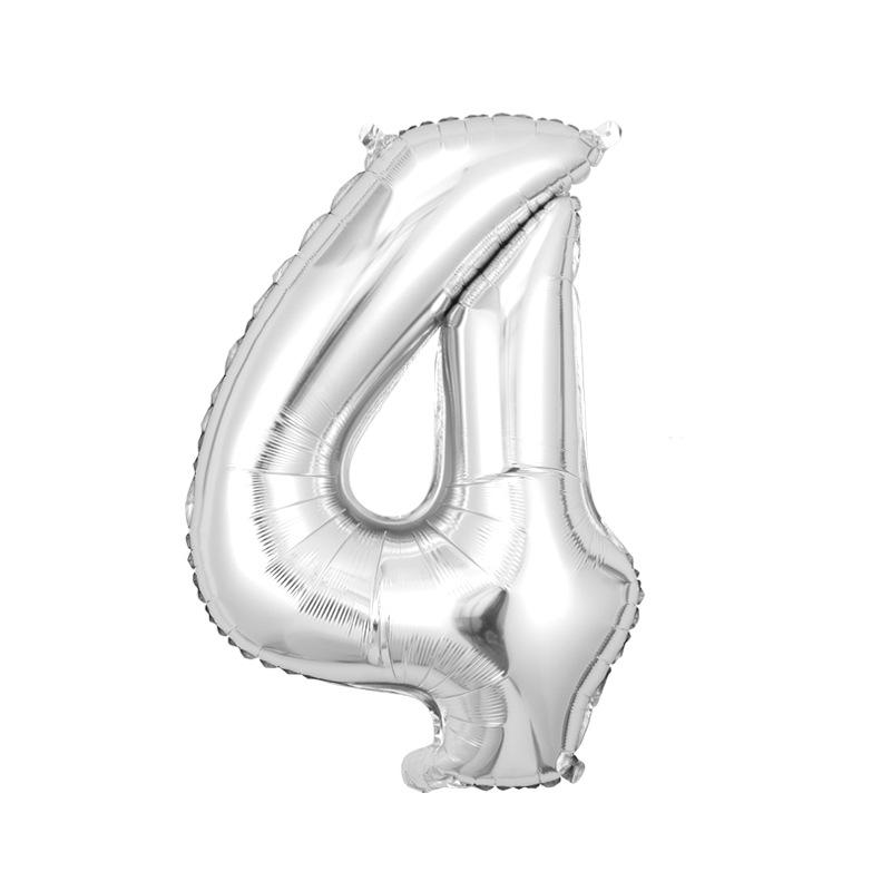 32-Inch Digital Balloons Numbers 0-9 Birthday Par Decoration Wedding Ceremony Room Arrangement Festival Celebration Supplies