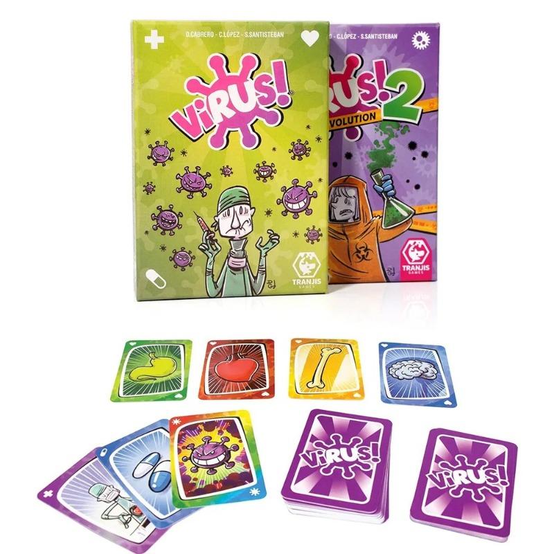 Cross-border New Virus Super Virus Infection Card Interactive Toy Foreign Version of Family Gathering Game Card