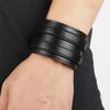 Armreif Doppelte Reihe Gürteldesign Armreif Handgelenkschmuck Euro-Amerikanischer Stil Doppelriemen Lederarmband Einfarbig Geometrisch