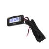 Motorcycle Blue Lighting LCD Water Temperature Gauge Meter 3 Way Connector Wiring Harness Thermometer Kit 16mm 0.63in