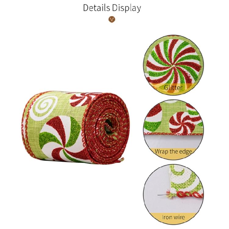 Creative Gift Decoration Ribbons Decorative Christmas Fabric Crafting Ribbons for Home and Party Embellishments