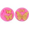 4 Pcs Butterfly Silicone Molds Mini Butterfly Fondant Mold Cute Soap Epoxy Resin Mold Sugarcraft Candy Chocolate Molds for Sugarcraft Cake Decorating