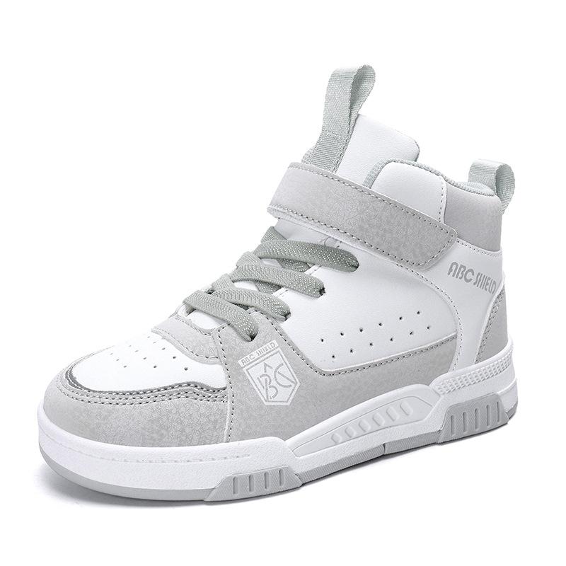 Children's autumn and winter campus 2025 high-top sports shoes Boys' fashion breathable shoes Middle and older children's girls' outdoor sports shoes