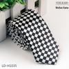 Multi-Color Student 5cm Narrow British Casual Polyester Silk Printed Tie