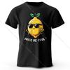 Men's Juice Be Cool Printed T-Shirt 100% Cotton Oversized Fruit Pun Graphic Tees for Women Summer Tops Chill Streetwear