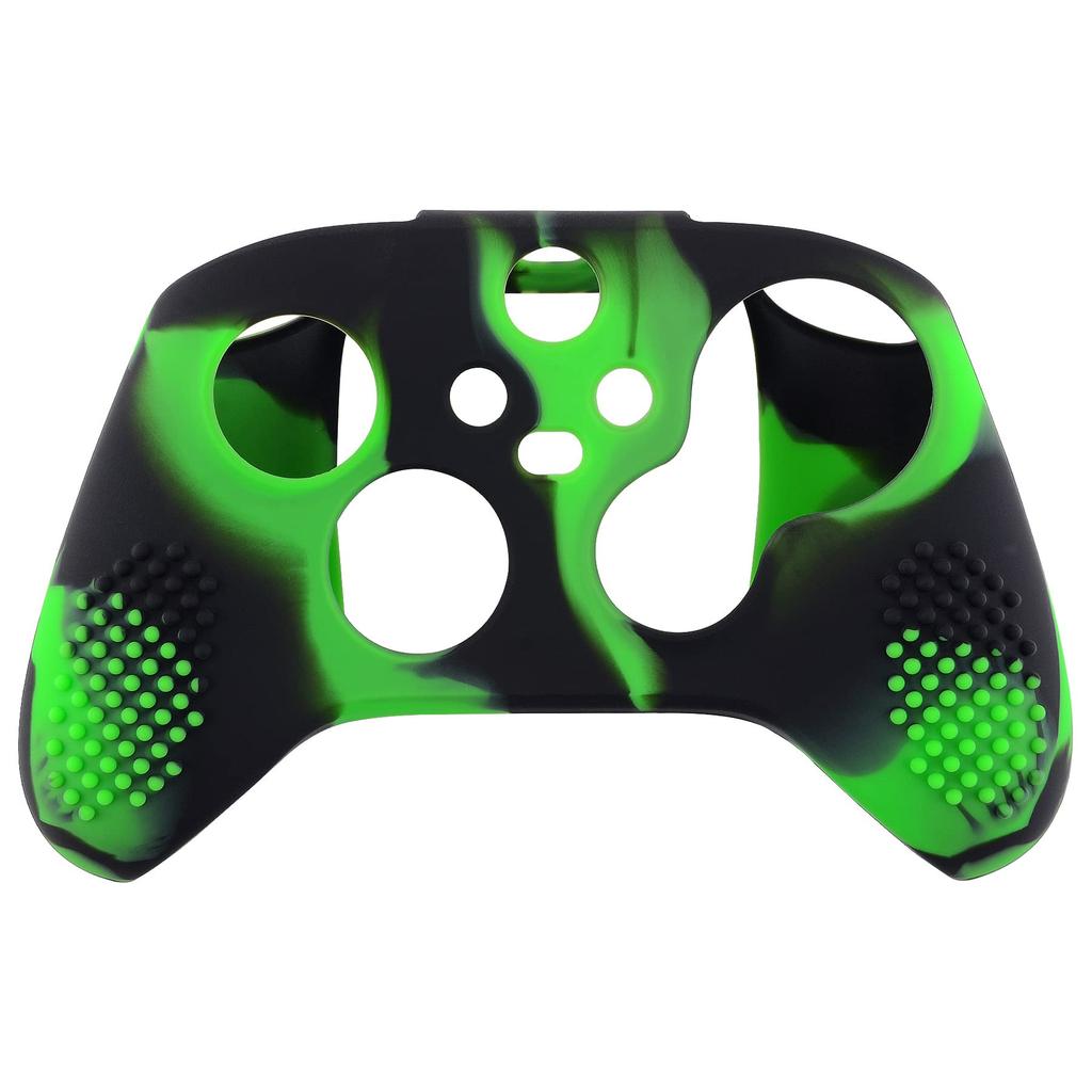eXtremeRate PlayVital 3D Studded Xbox Series Controller Silicone Cover Skin with 6 Black Thumb Grip Soft Rubber Case Protector for Xbox Core Wireless