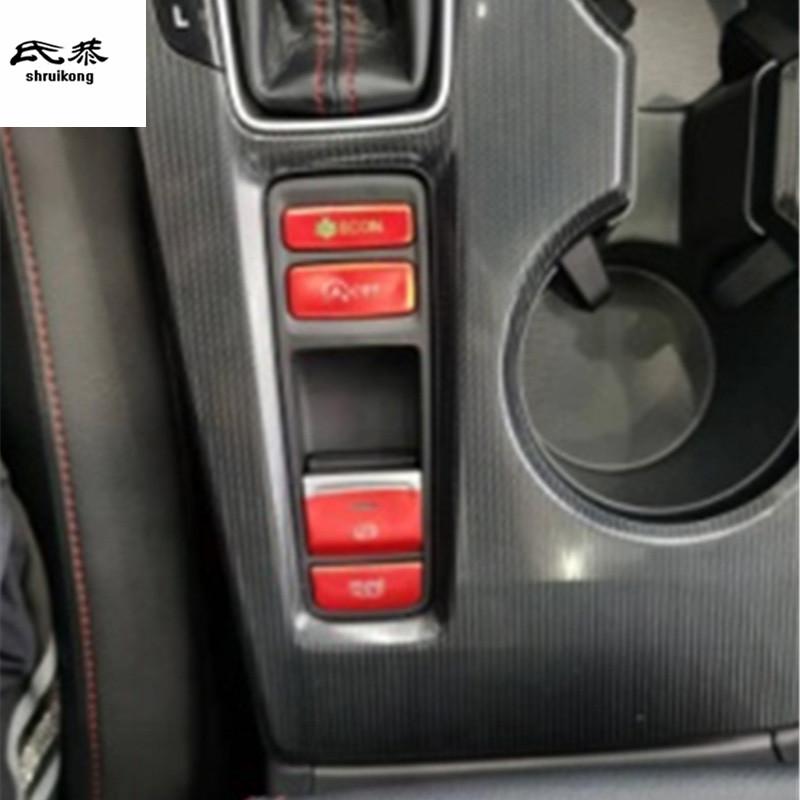 4pcs/Lot Aluminum Alloy Gear Panel Electronic Handbrake Decorative Cover For  Honda CIVIC 11th  MK11