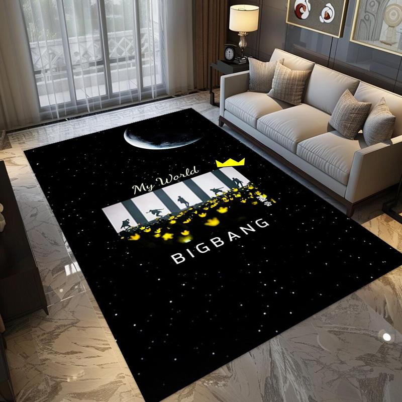 Big Bang: Icons Music Carpet Printing Floor Mats Room Dormitory Decoration Protective Pad